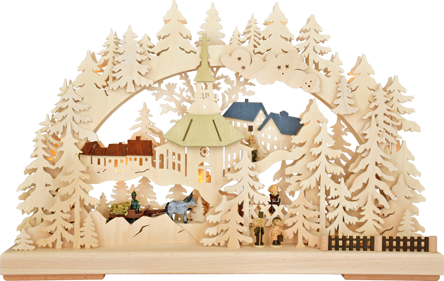 3D-Schwibbogen kl., Erzgebirgsweihnacht 3D-Schwibbogen kl., Erzgebirgsweihnacht