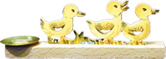 Kerzenhalter zum Basteln, Frühling Länge ca. 11 cm Kerzenhalter zum Basteln, Frühling Länge ca. 11 cm