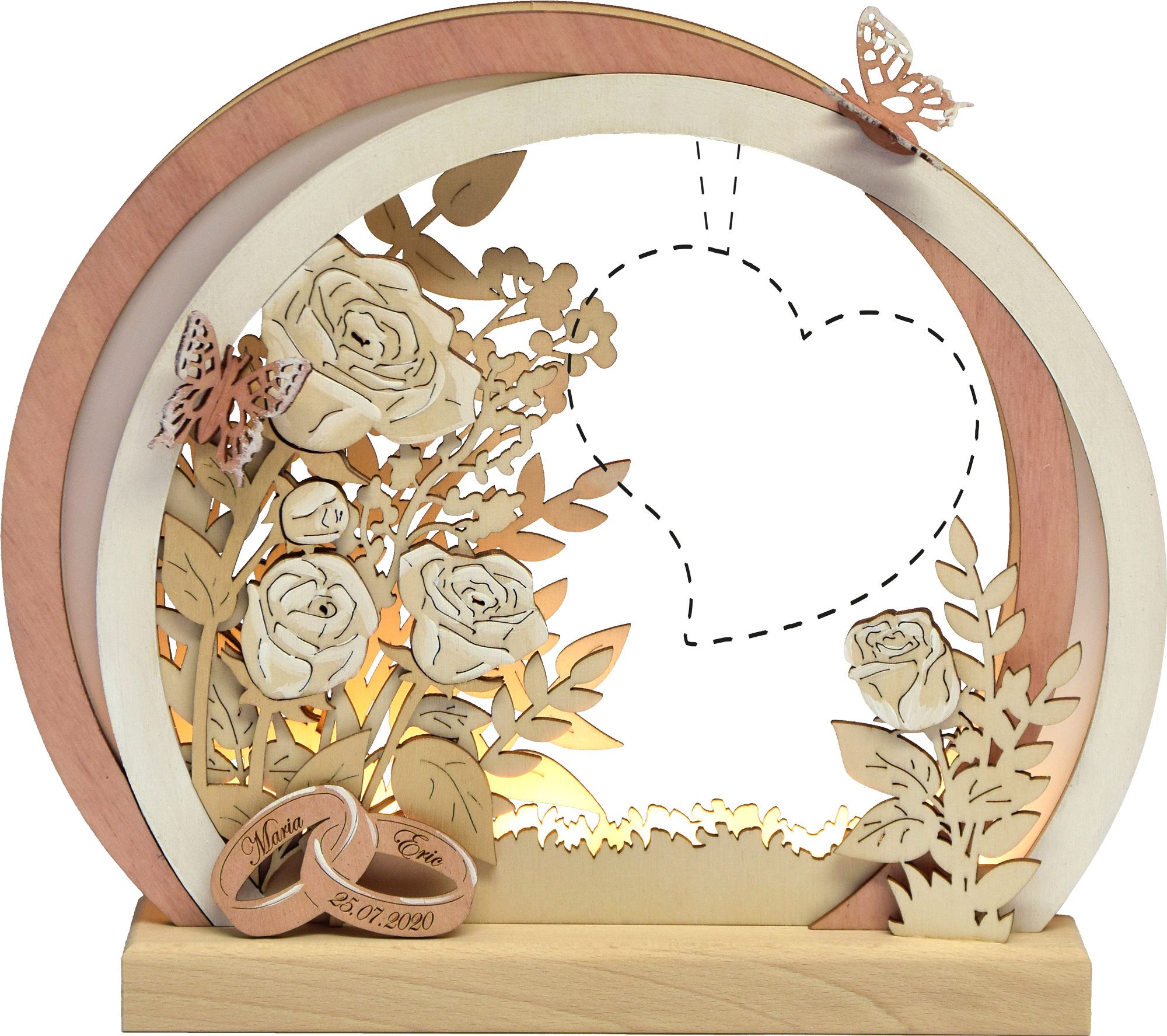 Romantikleuchte, LED, rund, Rosen, rosa Gravur ist im Preis mit inbegriffen!! Romantikleuchte, LED, rund, Rosen, rosa Gravur ist im Preis mit inbegriffen!!