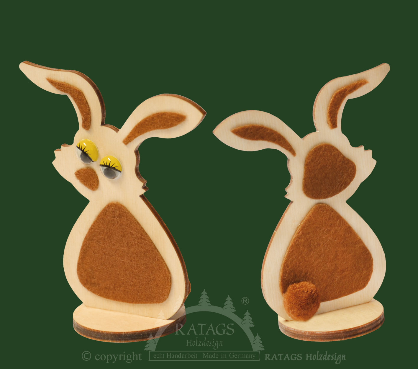 Häschen zum Basteln mit Wackelaugen und Filz. Höhe ca. 10 cm Häschen zum Basteln mit Wackelaugen und Filz. Höhe ca. 10 cm