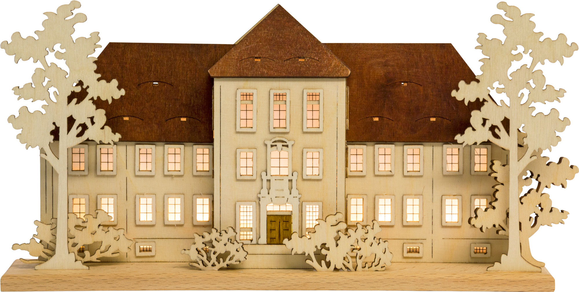 3D-Schwibbogen "Altes Polenzer Schloss"  LED Beleuchtung