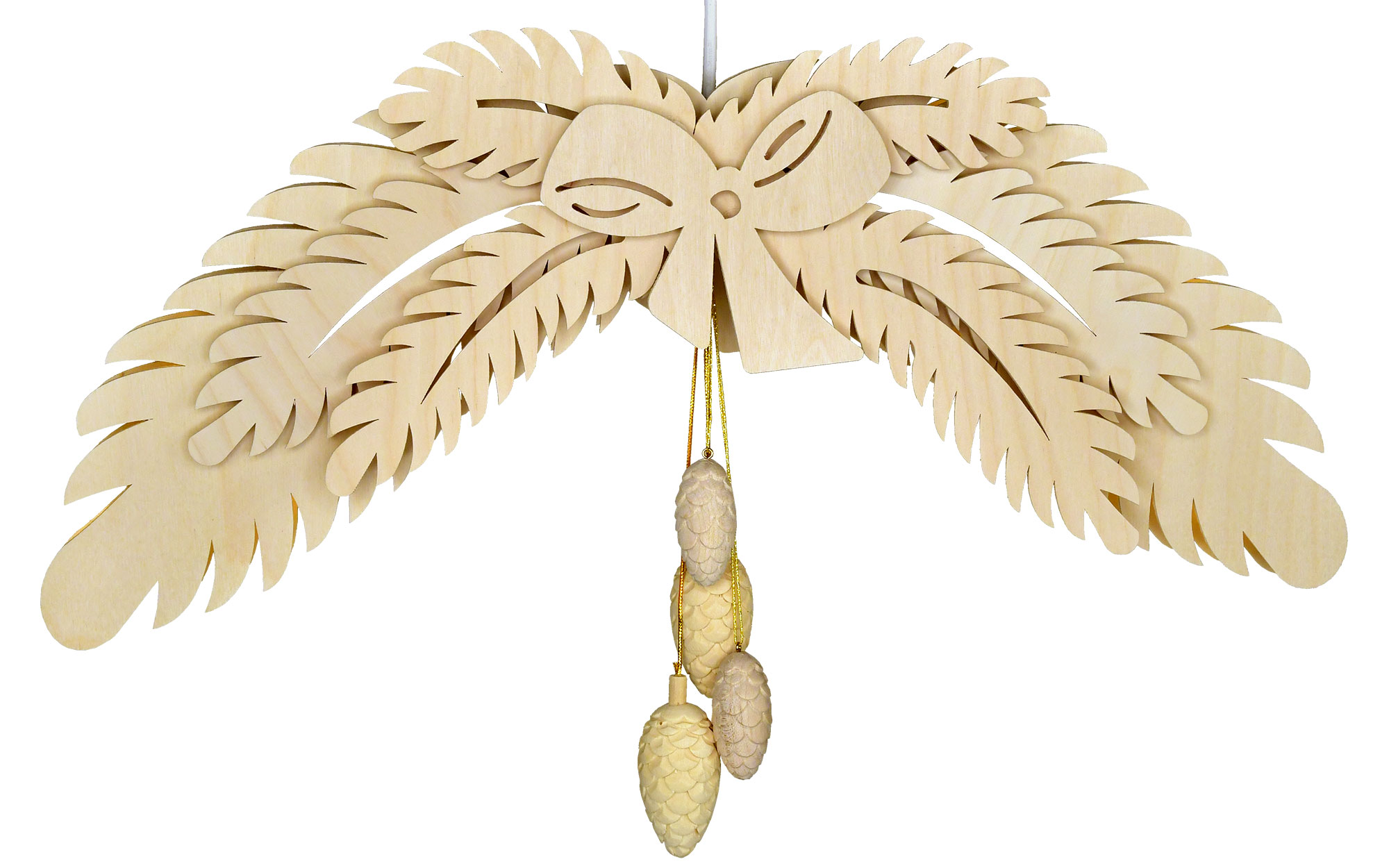 Fensterbild, beleuchtet, Tannenzweig mit Zapfen Fensterbild, beleuchtet, Tannenzweig mit Zapfen